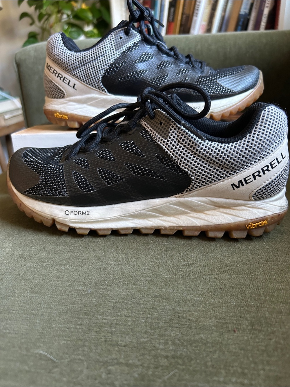 Merrell Women’s Black and White Trail Running Shoes